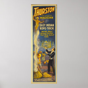 Thurston der Magier - Ostinder-Seil-Trick Poster
