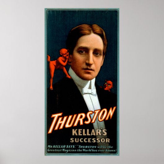 Thurston, der Teufel erzählt ihm Magie Poster (Vorne)
