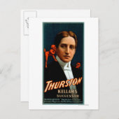 Thurston, der Teufel erzählt ihm Magie Postkarte (Vorne/Hinten)