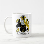 Thurston Familienwappen Kaffeetasse (Links)