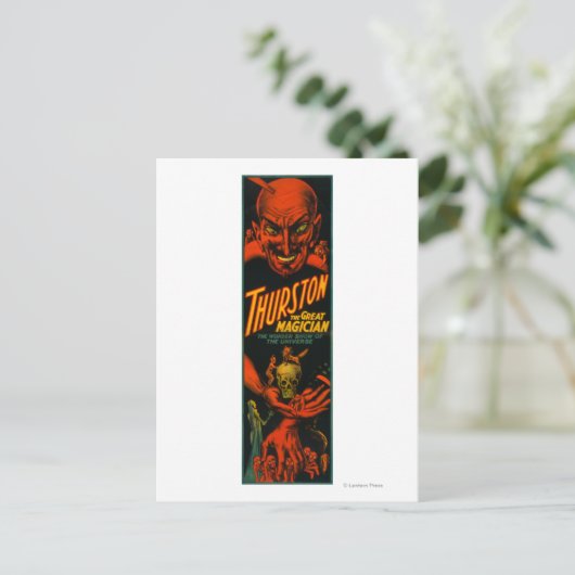 Thurston "Great Magician Show of the Universe" Postkarte (Stehend Vorderseite)