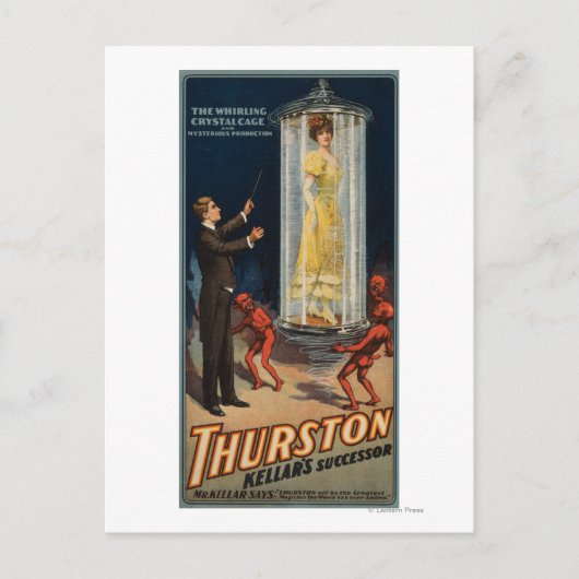 Thurston Kellars Nachfolger - Frau im Wasser Postkarte (Vorderseite)