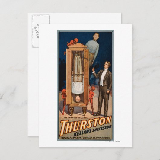 Thurston Kellars Nachfolger-Magic-Poster Postkarte (Vorne/Hinten)