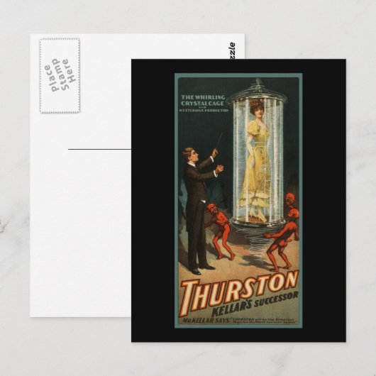 Thurston Kellars Nachfolger Postkarte (Vorne/Hinten)