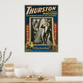 Thurston Magician ~ Gespenster ~ Vintager Zauberak Poster (Küche)