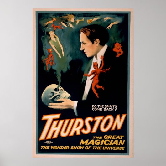 THURSTON Magician Illusionist VAUDEVILLE Poster (Vorne)