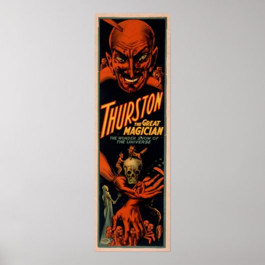 THURSTON Magician Illusionist VAUDEVILLE Poster (Vorne)