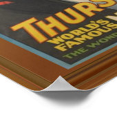 Thurston Magician Magician Wonder Show Poster (Ecke)