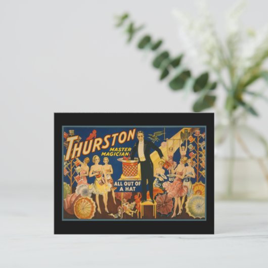 Thurston, Magier Postkarte (Stehend Vorderseite)