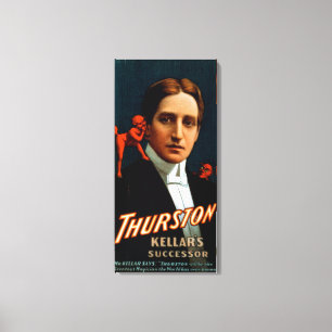 Thurston, Teufel, welche ihm Geheimnisse Magie Leinwanddruck