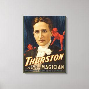 Thurston, Teufel, welche ihm Geheimnisse Magie Leinwanddruck