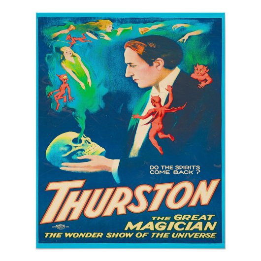 Thurston The Great Magician Advertising Poster (Vorderseite)