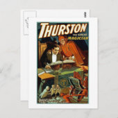 Thurston The Great Magician - Vintag Postkarte (Vorne/Hinten)