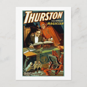 Thurston The Great Magician - Vintag Postkarte