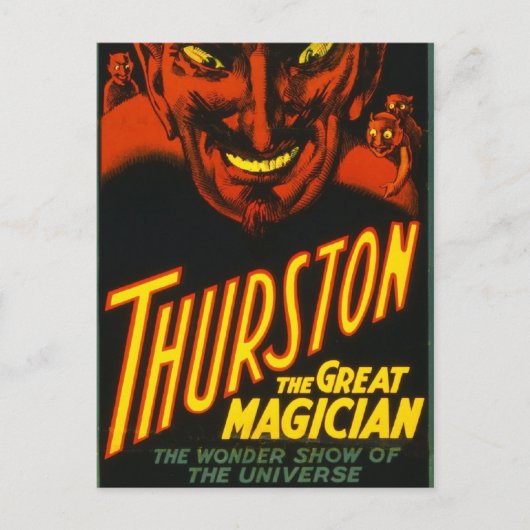 Thurston The Great! Postkarte (Vorderseite)