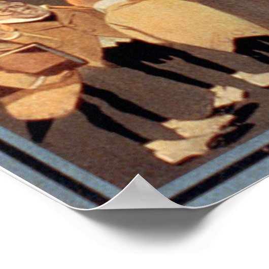 Thurston The Magician Canvas Print Poster (Ecke)