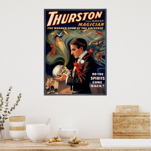 Thurston The Magician Canvas Print Poster (Küche)