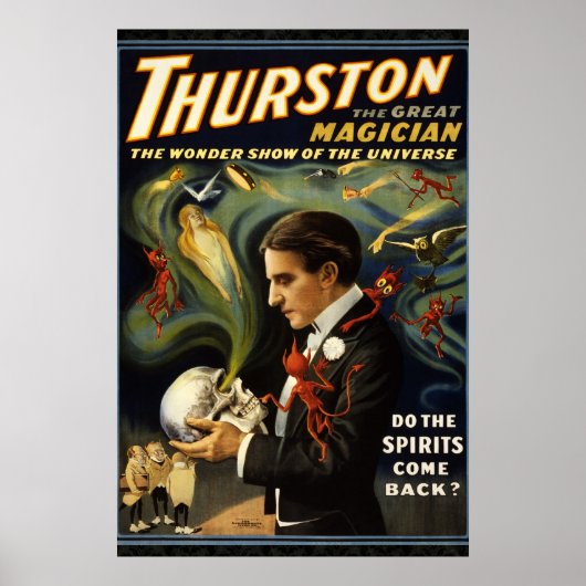 Thurston the Magician Reissue 36 x 24 Poster (Vorne)