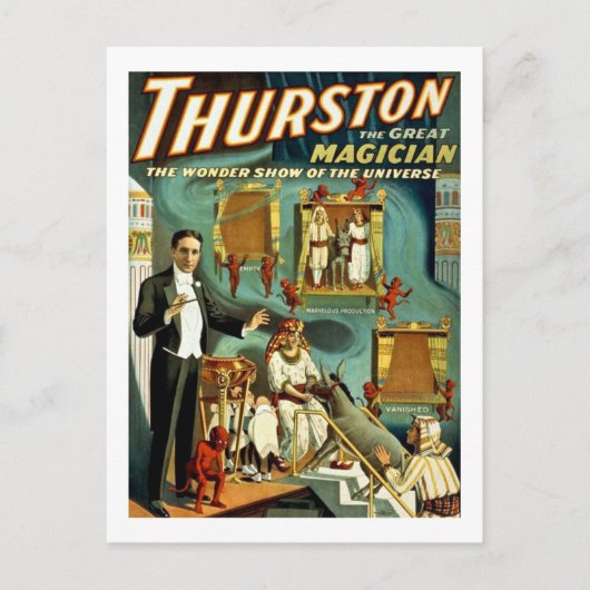 Thurston the Magician - The Wonder Show Postkarte (Vorderseite)