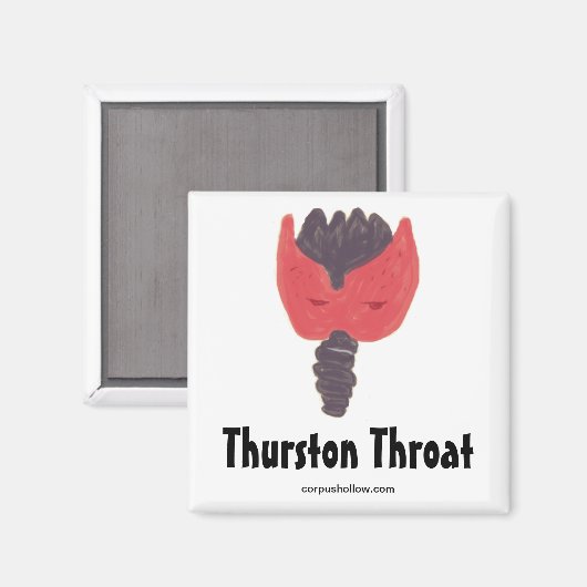 Thurston Throat Magnet (Vorderseite/Rückseite)