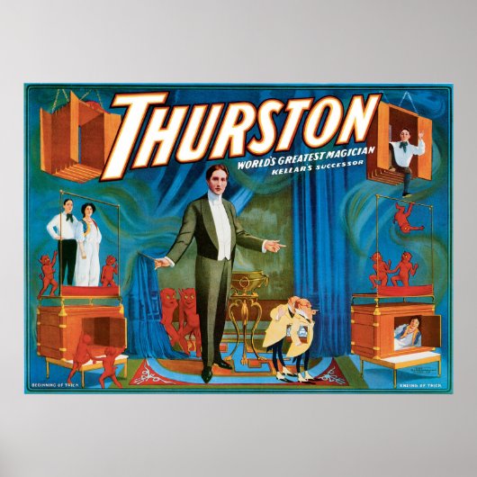 Thurston World's Greatest Magician ~ Vintag Act Poster (Vorne)