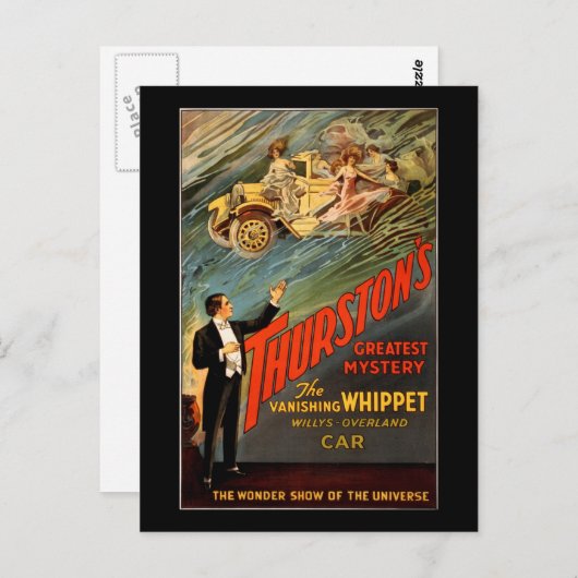 Thurstons bestes Rätsel Postkarte (Vorne/Hinten)