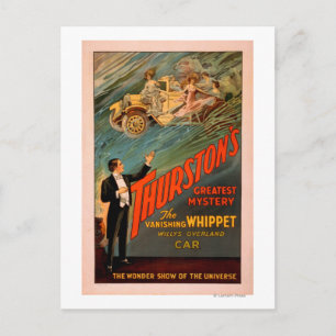 Thurstons schwindender Whippet Willys-Overland Postkarte