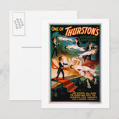 Thurstons verblüffendes Zauberposter für Geheimnis Postkarte (Vorne/Hinten)