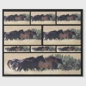 Thwäsche Mustangs Wrapping Paper Geschenkpapier (Flach)