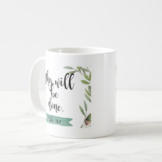 Thy wird getan kaffeetasse (Vorderseite Links)