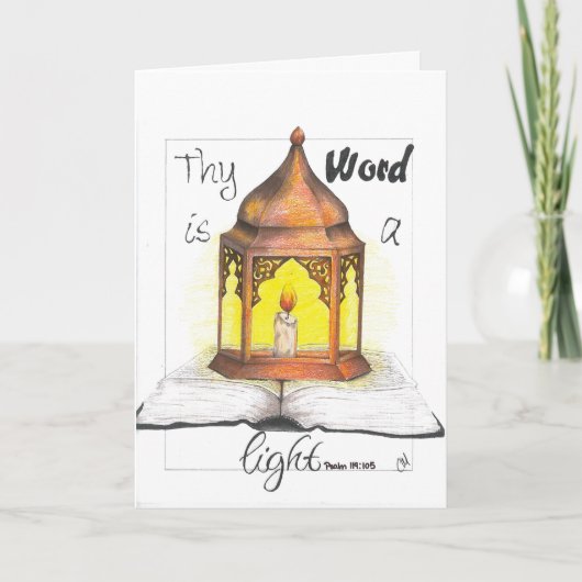 Thy Word ist ein Licht Karte (Vorderseite)