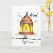 Thy Word ist ein Licht Karte (Gelbe Blume)