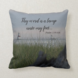 Thy Wort ist eine Lampe an meine Füße Kissen