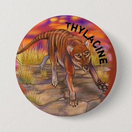 Thylacin Button (Vorderseite)
