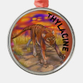 Thylacine Ornament Aus Metall (Vorne)
