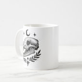 Thylacine Skull - Dotwork Tattoo Inspiriert Design Kaffeetasse (Vorderseite Links)
