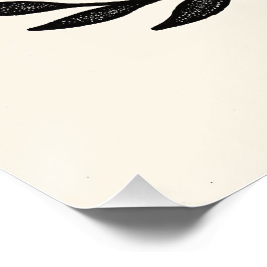 Thylacine Skull - Dotwork Tattoo Inspiriert Design Poster (Ecke)