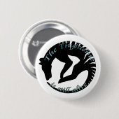 Thylacine Stille lebendiges Logo Button (Vorne & Hinten)