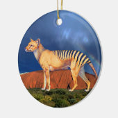 Thylacine (tasmanischer Tiger) Keramik Ornament (Links)