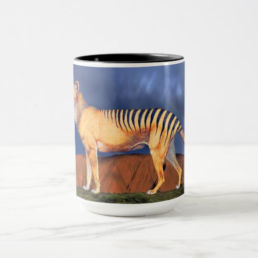 Thylacine (tasmanischer Tiger) Tasse (Zentrum)