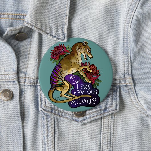 Thylacine Wir können lernen Button (Beispiel)