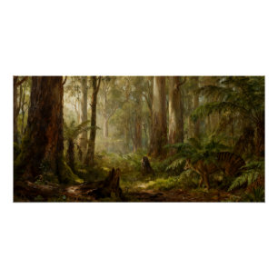 Thylacinus cynocephalus – Beutelwolf von Tasmanien Poster