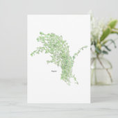 Thym-Zeichnung Einladung (Stehend Vorderseite)