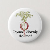 Thyme 2Turnip der Rübenknopf Button (Vorderseite)