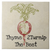 Thyme 2Turnip Keramik Fliese (Vorderseite)
