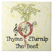 Thyme 2Turnip Keramik Fliese (Vorderseite)