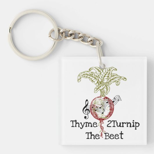 Thyme 2Turnip Schlüsselanhänger (Vorderseite)