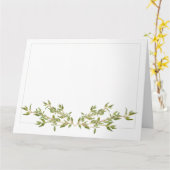 THYME Big Greeting Card / Horizontal Karte (Gelbe Blume)