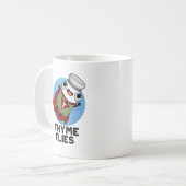Thyme Flies Funny Herb Pub Kaffeetasse (Vorderseite Links)