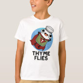 Thyme Flies Funny Herb Pub T-Shirt (Vorderseite)